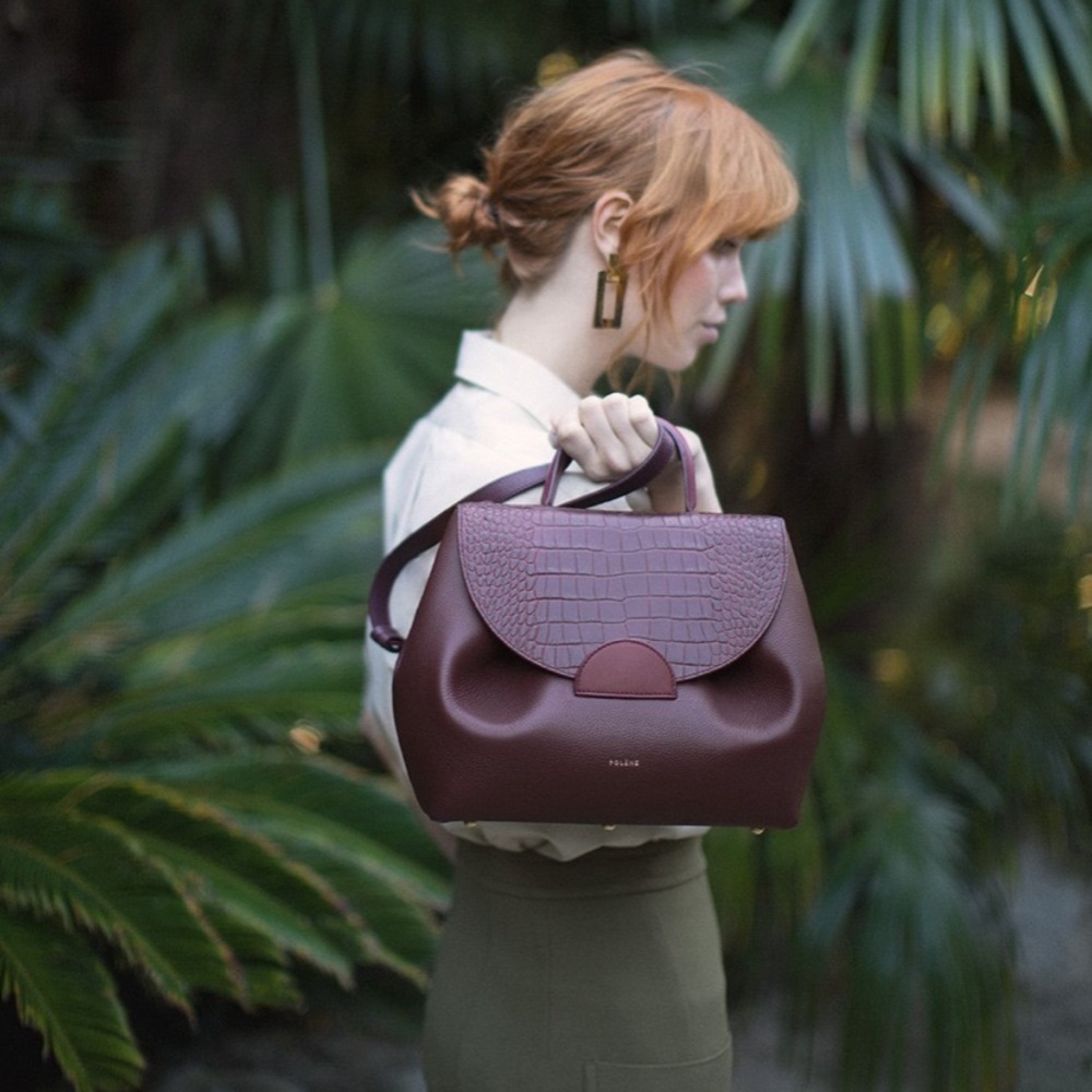 Polene Numero Uno Burgundy Crocodile 🌸